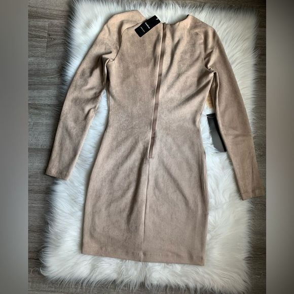 NWT! Bebe Erin Faux Suede Dress - Picture 3 of 10